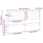 Casa si Gradina - Mobilier - Paturi si accesorii - Accesorii paturi - Tablie de pat tapitata cu Tablie de pat Alb 160 cm Lemn de pin masiv - Infinity.ro
