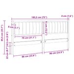 Casa si Gradina - Mobilier - Paturi si accesorii - Accesorii paturi - Tablie de pat tapitata cu Tablie de pat Maro 180 cm Lemn de pin masiv - Infinity.ro