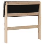 Casa si Gradina - Mobilier - Paturi si accesorii - Accesorii paturi - Tablie de pat tapitata Gri taupe 75 cm Lemn de pin masiv - Infinity.ro