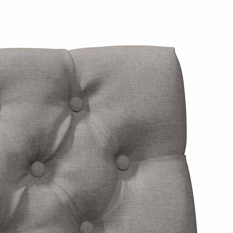 Casa si Gradina - Mobilier - Paturi si accesorii - Accesorii paturi - Tablie de pat tapitata Gri taupe 75 cm Lemn de pin masiv - Infinity.ro