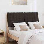 Casa si Gradina - Mobilier - Paturi si accesorii - Accesorii paturi - Tablie de pat tapitata Negru 120 cm Lemn de pin masiv - Infinity.ro