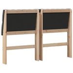 Casa si Gradina - Mobilier - Paturi si accesorii - Accesorii paturi - Tablie de pat tapitata Gri inchis 150 cm Lemn de pin masiv - Infinity.ro