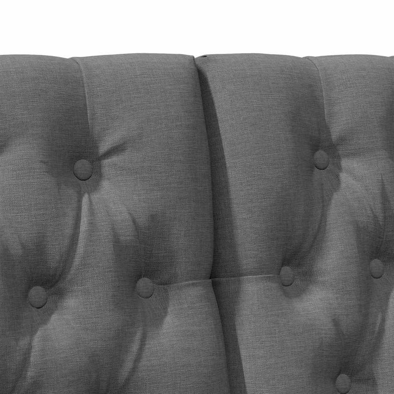 Casa si Gradina - Mobilier - Paturi si accesorii - Accesorii paturi - Tablie de pat tapitata Gri inchis 150 cm Lemn de pin masiv - Infinity.ro