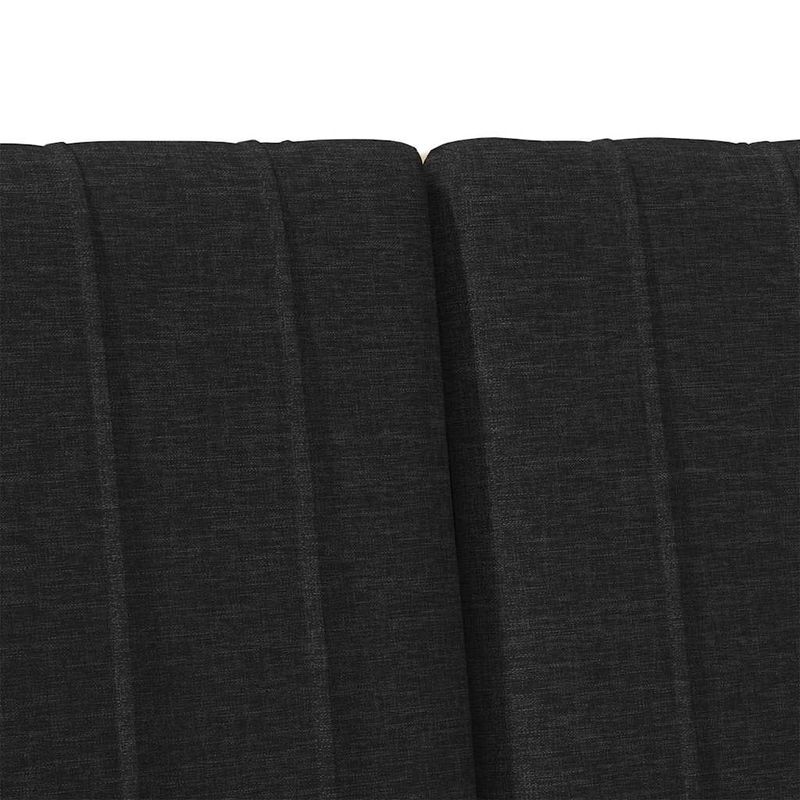 Casa si Gradina - Mobilier - Paturi si accesorii - Accesorii paturi - Tablie de pat tapitata Negru 120 cm Lemn de pin masiv - Infinity.ro