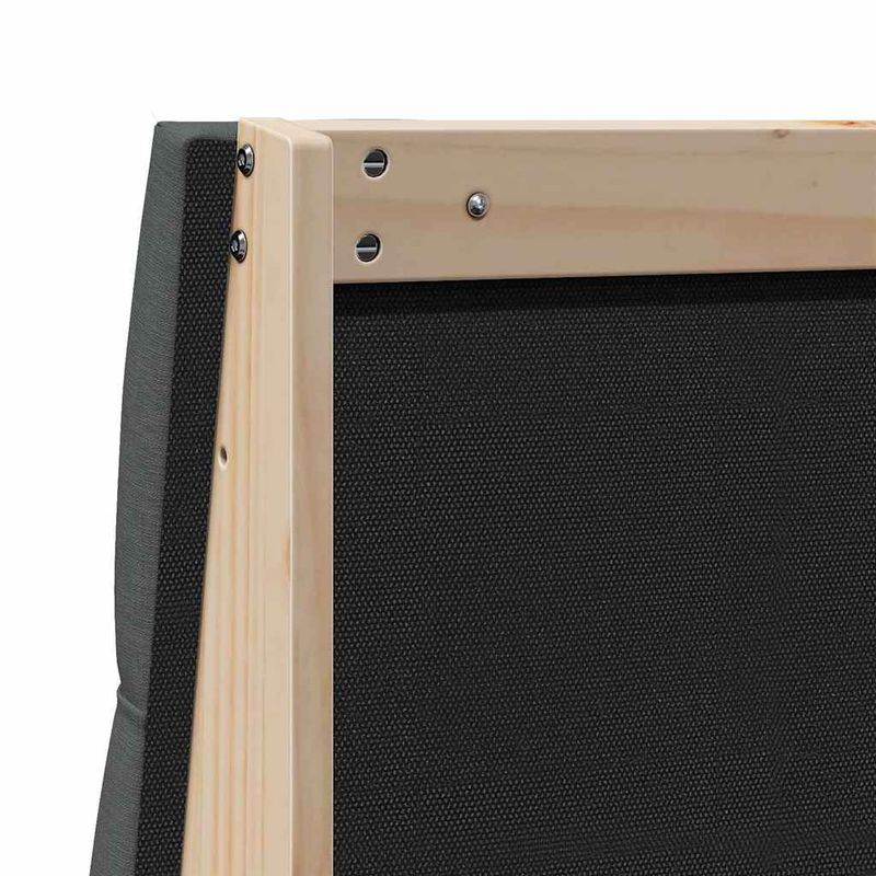 Casa si Gradina - Mobilier - Paturi si accesorii - Accesorii paturi - Tablie de pat tapitata Gri inchis 150 cm Lemn de pin masiv - Infinity.ro