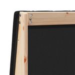 Casa si Gradina - Mobilier - Paturi si accesorii - Accesorii paturi - Tablie de pat tapitata Negru 120 cm Lemn de pin masiv - Infinity.ro