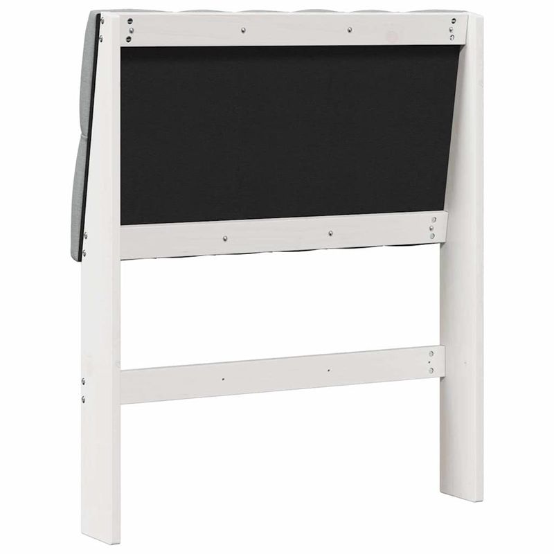 Casa si Gradina - Mobilier - Paturi si accesorii - Accesorii paturi - Tablie de pat tapitata Gri deschis 80 cm Lemn de pin masiv - Infinity.ro