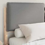 Casa si Gradina - Mobilier - Paturi si accesorii - Paturi - Cadru de pat cu tablie tapitata Gri deschis 150 x 200 cm - Infinity.ro