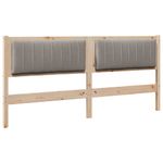 Casa si Gradina - Mobilier - Paturi si accesorii - Accesorii paturi - Tablie de pat tapitata cu Tablie de pat Maro 180 cm Lemn de pin masiv - Infinity.ro