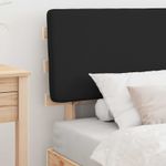 Casa si Gradina - Mobilier - Paturi si accesorii - Paturi - Cadru de pat cu tablie tapitata cu headboard Negru 100 x 200 cm - Infinity.ro