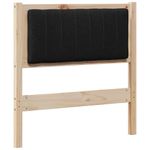 Casa si Gradina - Mobilier - Paturi si accesorii - Accesorii paturi - Tablie de pat tapitata cu Tablie de pat Maro 75 cm Lemn de pin masiv - Infinity.ro