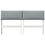 Casa si Gradina - Mobilier - Paturi si accesorii - Accesorii paturi - Tablie de pat tapitata Gri deschis 140 cm Lemn de pin masiv - Infinity.ro