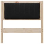 Casa si Gradina - Mobilier - Paturi si accesorii - Accesorii paturi - Tablie de pat tapitata cu Tablie de pat Maro 75 cm Lemn de pin masiv - Infinity.ro