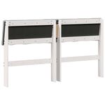 Casa si Gradina - Mobilier - Paturi si accesorii - Accesorii paturi - Tablie de pat tapitata Gri deschis 140 cm Lemn de pin masiv - Infinity.ro