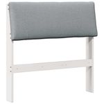 Casa si Gradina - Mobilier - Paturi si accesorii - Accesorii paturi - Tablie de pat tapitata Gri deschis 80 cm Lemn de pin masiv - Infinity.ro
