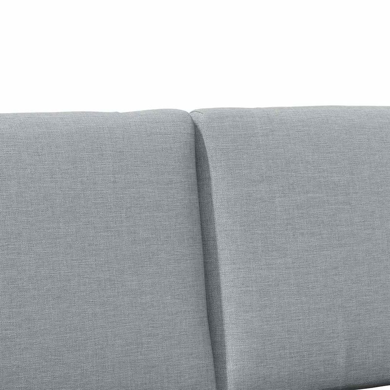 Casa si Gradina - Mobilier - Paturi si accesorii - Accesorii paturi - Tablie de pat tapitata Gri deschis 140 cm Lemn de pin masiv - Infinity.ro