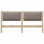 Casa si Gradina - Mobilier - Paturi si accesorii - Accesorii paturi - Tablie de pat tapitata cu Tablie de pat Maro 160 cm Lemn de pin masiv - Infinity.ro