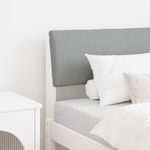 Casa si Gradina - Mobilier - Paturi si accesorii - Accesorii paturi - Tablie de pat tapitata Gri deschis 80 cm Lemn de pin masiv - Infinity.ro
