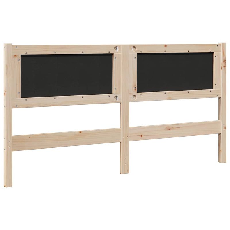 Casa si Gradina - Mobilier - Paturi si accesorii - Accesorii paturi - Tablie de pat tapitata cu Tablie de pat Maro 160 cm Lemn de pin masiv - Infinity.ro