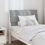Casa si Gradina - Mobilier - Paturi si accesorii - Accesorii paturi - Tablie de pat tapitata Gri deschis 80 cm Lemn de pin masiv - Infinity.ro