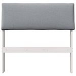 Casa si Gradina - Mobilier - Paturi si accesorii - Accesorii paturi - Tablie de pat tapitata Gri deschis 80 cm Lemn de pin masiv - Infinity.ro