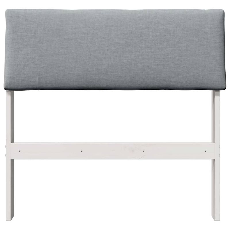 Casa si Gradina - Mobilier - Paturi si accesorii - Accesorii paturi - Tablie de pat tapitata Gri deschis 80 cm Lemn de pin masiv - Infinity.ro