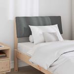 Casa si Gradina - Mobilier - Paturi si accesorii - Accesorii paturi - Tablie de pat tapitata Gri inchis 75 cm Lemn de pin masiv - Infinity.ro