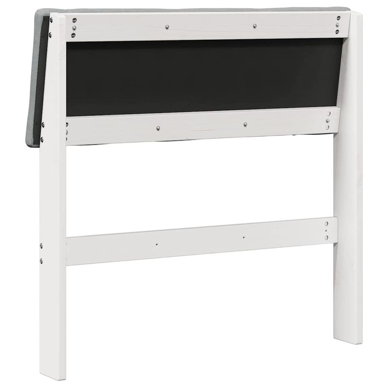 Casa si Gradina - Mobilier - Paturi si accesorii - Accesorii paturi - Tablie de pat tapitata Gri deschis 80 cm Lemn de pin masiv - Infinity.ro