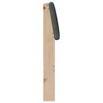 Casa si Gradina - Mobilier - Paturi si accesorii - Accesorii paturi - Tablie de pat tapitata Gri inchis 75 cm Lemn de pin masiv - Infinity.ro