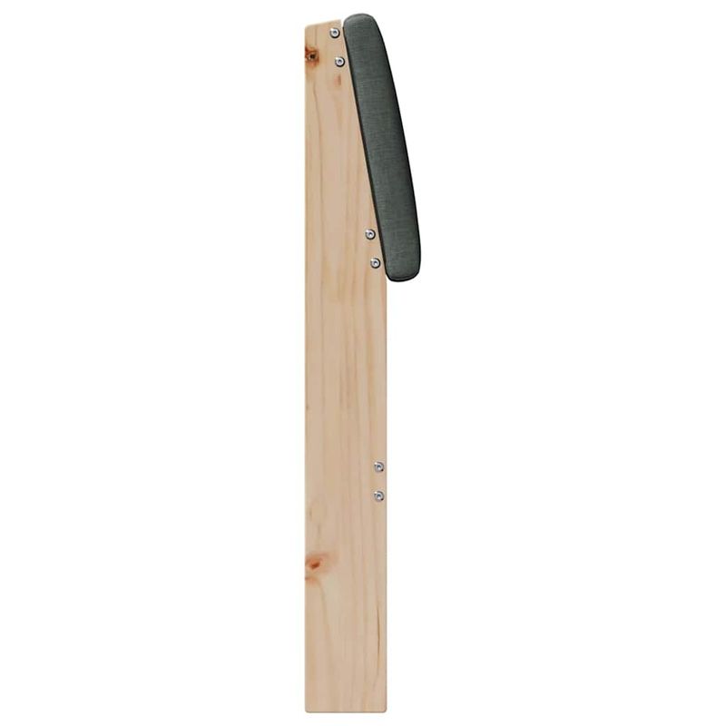 Casa si Gradina - Mobilier - Paturi si accesorii - Accesorii paturi - Tablie de pat tapitata Gri inchis 75 cm Lemn de pin masiv - Infinity.ro