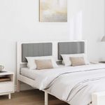 Casa si Gradina - Mobilier - Paturi si accesorii - Accesorii paturi - Tablie de pat tapitata cu Tablie de pat Alb 135 cm Lemn de pin masiv - Infinity.ro