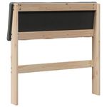 Casa si Gradina - Mobilier - Paturi si accesorii - Accesorii paturi - Tablie de pat tapitata Gri inchis 75 cm Lemn de pin masiv - Infinity.ro