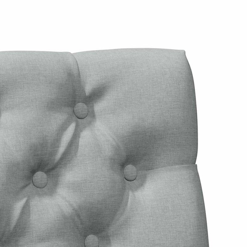 Casa si Gradina - Mobilier - Paturi si accesorii - Accesorii paturi - Tablie de pat tapitata Gri deschis 75 cm Lemn de pin masiv - Infinity.ro