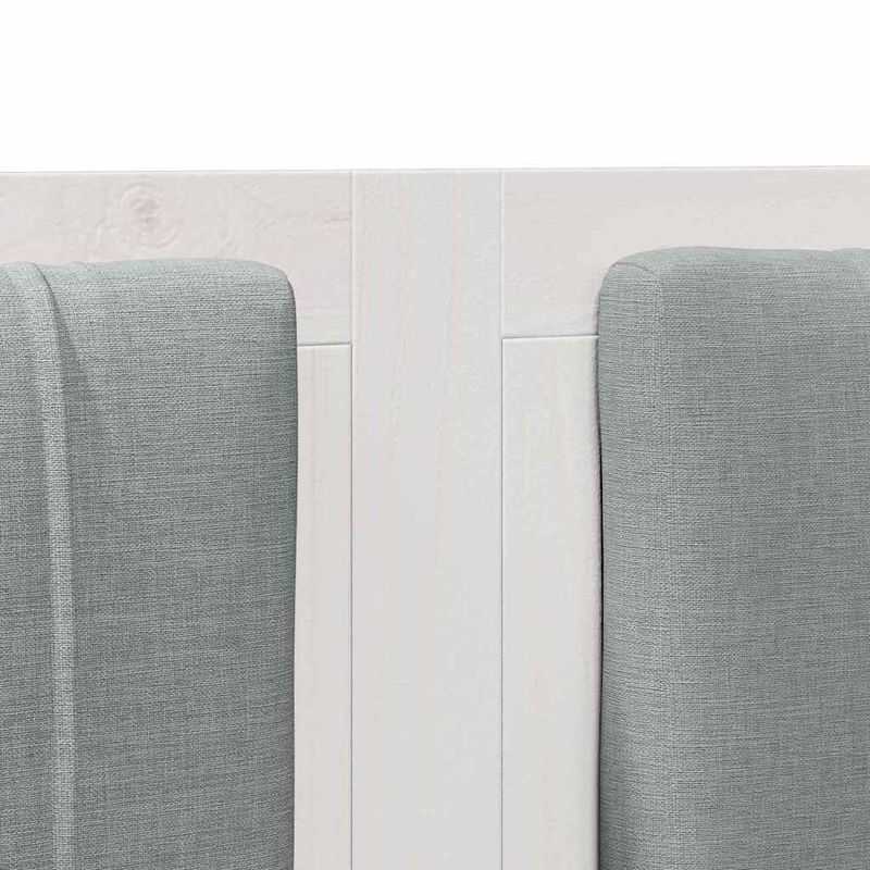 Casa si Gradina - Mobilier - Paturi si accesorii - Accesorii paturi - Tablie de pat tapitata cu Tablie de pat Alb 135 cm Lemn de pin masiv - Infinity.ro