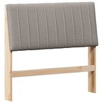 Casa si Gradina - Mobilier - Paturi si accesorii - Accesorii paturi - Tablie de pat tapitata Gri taupe 100 cm Lemn de pin masiv - Infinity.ro