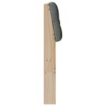 Casa si Gradina - Mobilier - Paturi si accesorii - Accesorii paturi - Tablie de pat tapitata Gri inchis 140 cm Lemn de pin masiv - Infinity.ro