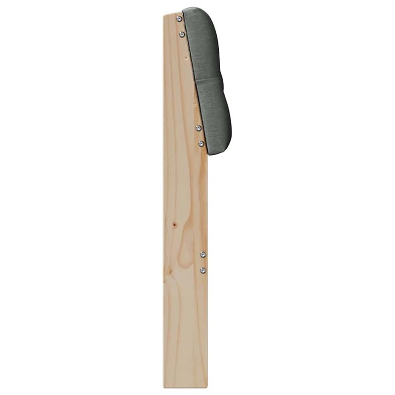 Casa si Gradina - Mobilier - Paturi si accesorii - Accesorii paturi - Tablie de pat tapitata Gri inchis 140 cm Lemn de pin masiv - Infinity.ro