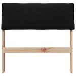 Casa si Gradina - Mobilier - Paturi si accesorii - Accesorii paturi - Tablie de pat tapitata Negru 75 cm Lemn de pin masiv - Infinity.ro