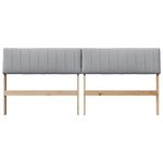 Casa si Gradina - Mobilier - Paturi si accesorii - Accesorii paturi - Tablie de pat tapitata Gri deschis 180 cm Lemn de pin masiv - Infinity.ro