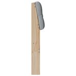 Casa si Gradina - Mobilier - Paturi si accesorii - Accesorii paturi - Tablie de pat tapitata Gri deschis 140 cm Lemn de pin masiv - Infinity.ro
