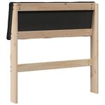 Casa si Gradina - Mobilier - Paturi si accesorii - Accesorii paturi - Tablie de pat tapitata Negru 75 cm Lemn de pin masiv - Infinity.ro