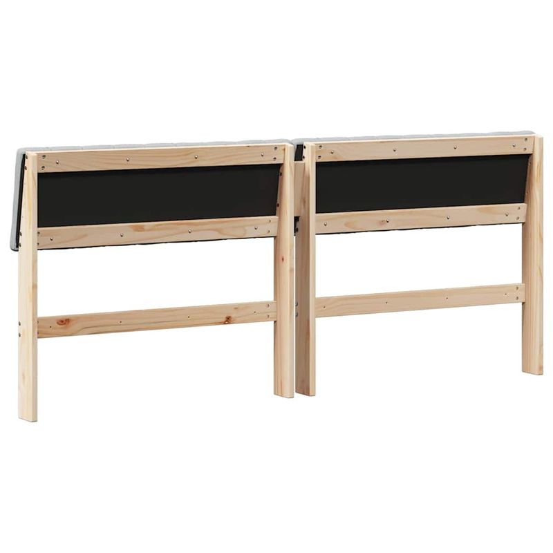 Casa si Gradina - Mobilier - Paturi si accesorii - Accesorii paturi - Tablie de pat tapitata Gri deschis 180 cm Lemn de pin masiv - Infinity.ro