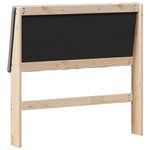 Casa si Gradina - Mobilier - Paturi si accesorii - Accesorii paturi - Tablie de pat tapitata Gri taupe 100 cm Lemn de pin masiv - Infinity.ro