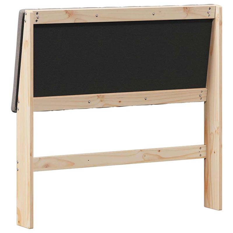 Casa si Gradina - Mobilier - Paturi si accesorii - Accesorii paturi - Tablie de pat tapitata Gri taupe 100 cm Lemn de pin masiv - Infinity.ro