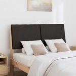 Casa si Gradina - Mobilier - Paturi si accesorii - Accesorii paturi - Tablie de pat tapitata Negru 135 cm Lemn de pin masiv - Infinity.ro