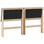 Casa si Gradina - Mobilier - Paturi si accesorii - Accesorii paturi - Tablie de pat tapitata Gri inchis 160 cm Lemn de pin masiv - Infinity.ro