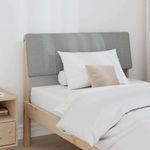 Casa si Gradina - Mobilier - Paturi si accesorii - Accesorii paturi - Tablie de pat tapitata Gri deschis 90 cm Lemn de pin masiv - Infinity.ro