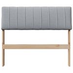 Casa si Gradina - Mobilier - Paturi si accesorii - Accesorii paturi - Tablie de pat tapitata Gri deschis 90 cm Lemn de pin masiv - Infinity.ro