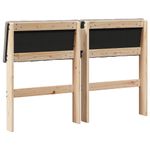 Casa si Gradina - Mobilier - Paturi si accesorii - Accesorii paturi - Tablie de pat tapitata Gri taupe 120 cm Lemn de pin masiv - Infinity.ro