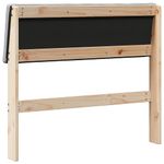 Casa si Gradina - Mobilier - Paturi si accesorii - Accesorii paturi - Tablie de pat tapitata Gri deschis 90 cm Lemn de pin masiv - Infinity.ro